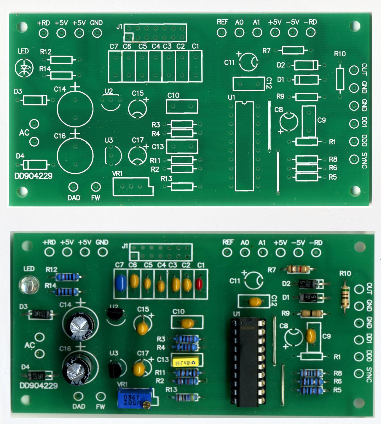 Circuit Imprimé Générateur MAX038 MO0041 : RADIOELEC: Audio- und